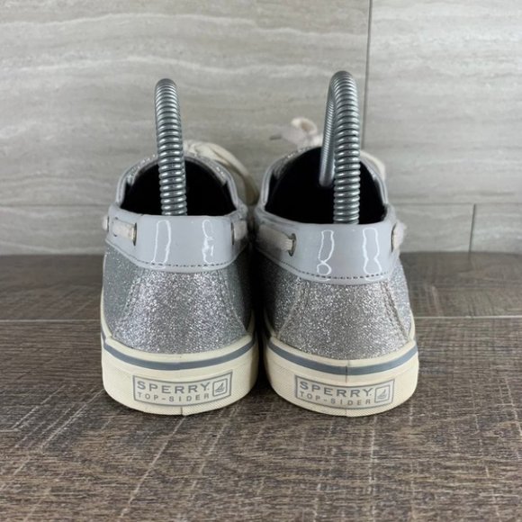 Women's SPERRY Glitter Patent Boat Shoe - Picture 10 of 11
